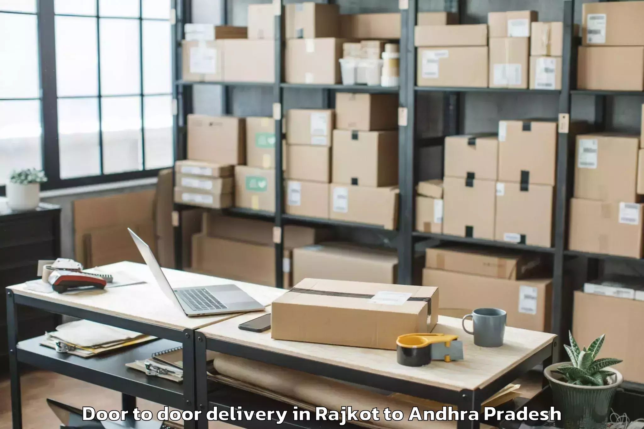 Reliable Rajkot to Simhadripuram Door To Door Delivery